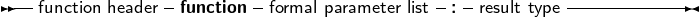 --function header- function -formal parameter list :-result type----------
     