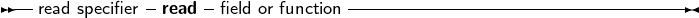 --read specifier- read -field or function-------------------------------
     